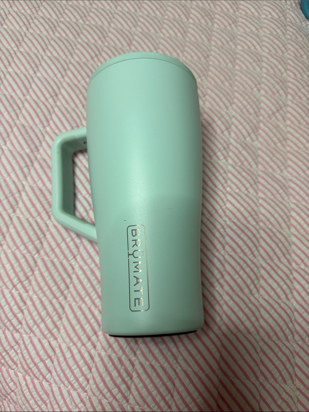 BrüMate Mint Insulated Travel Mug with Handle